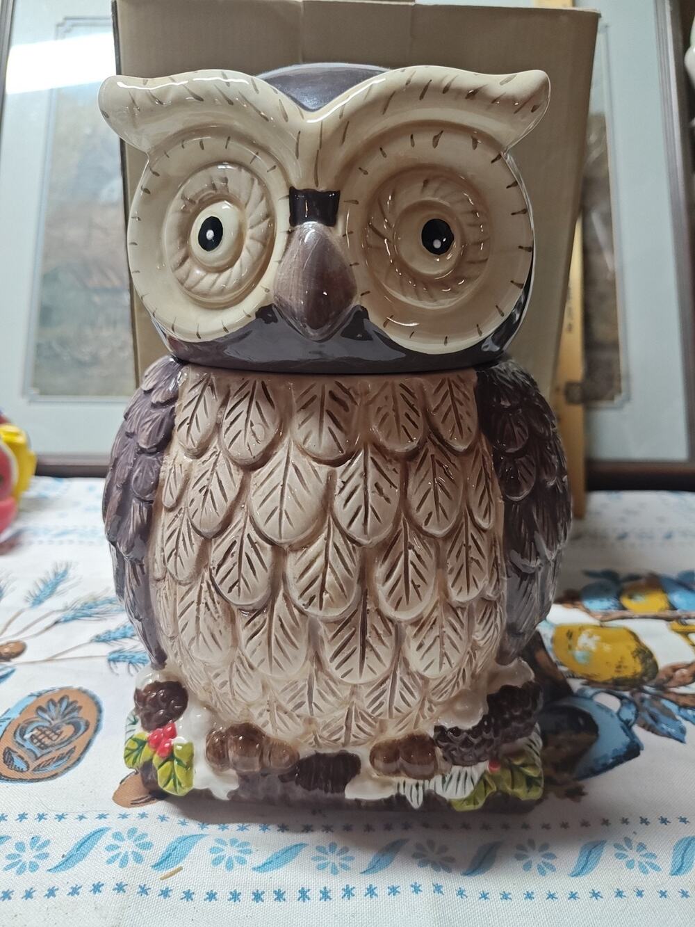 Vintage Owl Cookie Jar